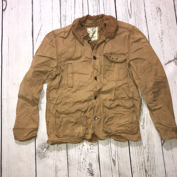Guess Other - Guess Tan Wax Coat Button Down Trucker Coat M